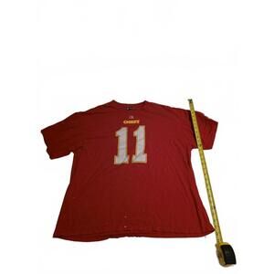 NFL Team Apparel Kansas City Chiefs Smith #11 Red T-Shirt Men's Size 2XL